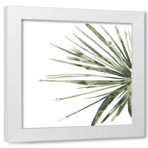 Verdant Impressions IV White Modern Wood Framed Art Print by Vess, June Erica