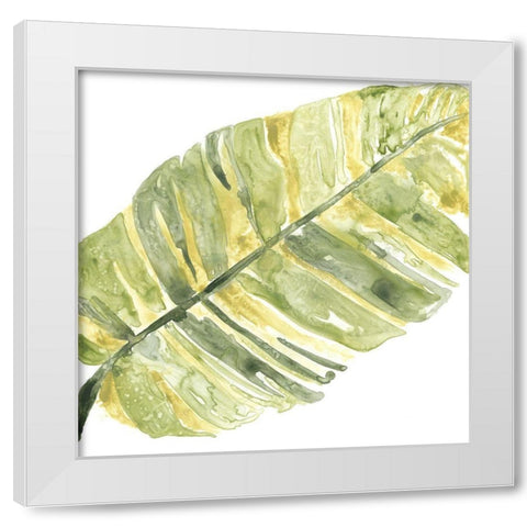 Verdant Impressions V White Modern Wood Framed Art Print by Vess, June Erica