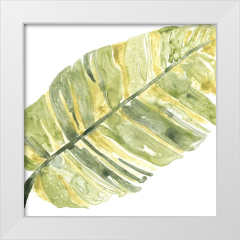 Verdant Impressions V White Modern Wood Framed Art Print by Vess, June Erica