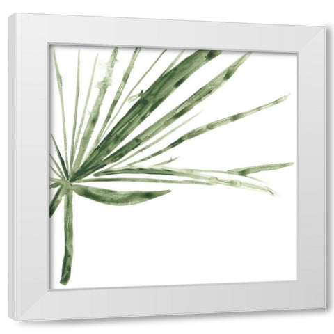 Verdant Impressions VI White Modern Wood Framed Art Print by Vess, June Erica