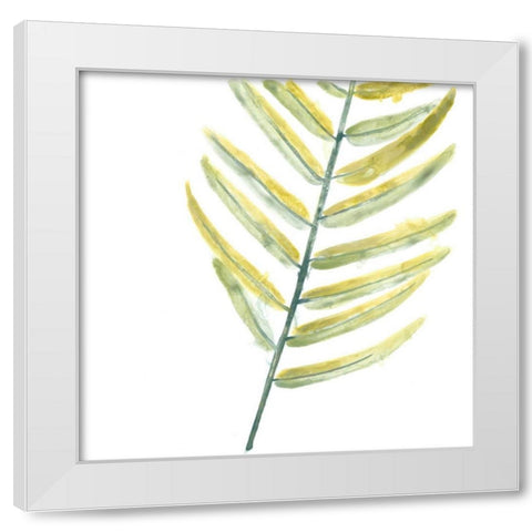Verdant Impressions VII White Modern Wood Framed Art Print by Vess, June Erica