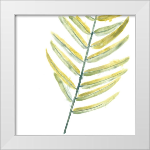 Verdant Impressions VII White Modern Wood Framed Art Print by Vess, June Erica