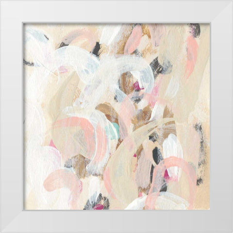 Carnivale I White Modern Wood Framed Art Print by Vess, June Erica