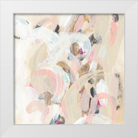 Carnivale I White Modern Wood Framed Art Print by Vess, June Erica