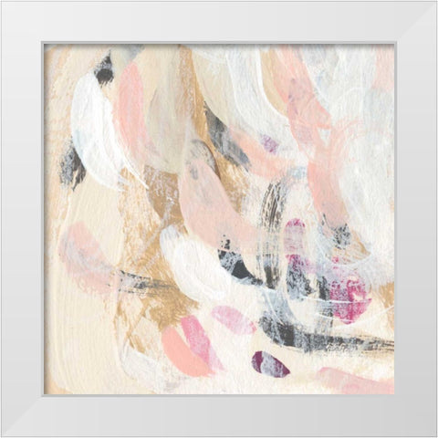 Carnivale III White Modern Wood Framed Art Print by Vess, June Erica
