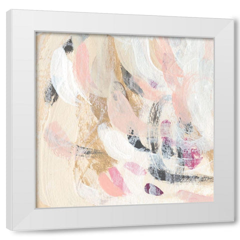 Carnivale III White Modern Wood Framed Art Print by Vess, June Erica