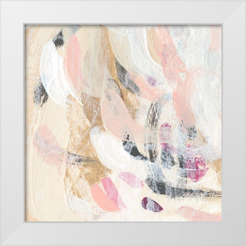 Carnivale III White Modern Wood Framed Art Print by Vess, June Erica