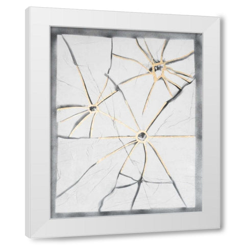 Glass Florets II White Modern Wood Framed Art Print by Lam, Vanna