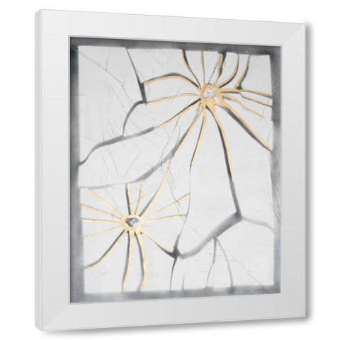 Glass Florets III White Modern Wood Framed Art Print by Lam, Vanna