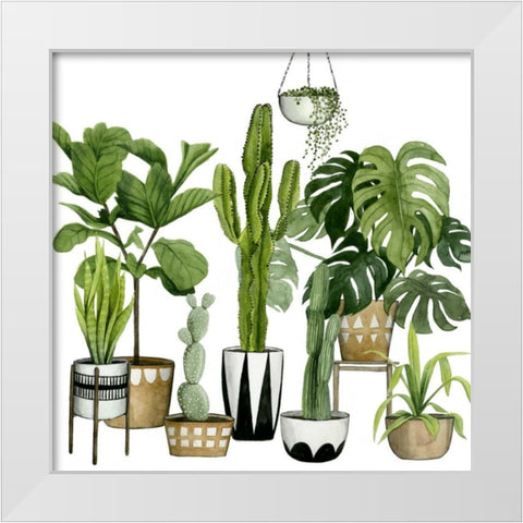 Plant Haven I White Modern Wood Framed Art Print by Popp, Grace