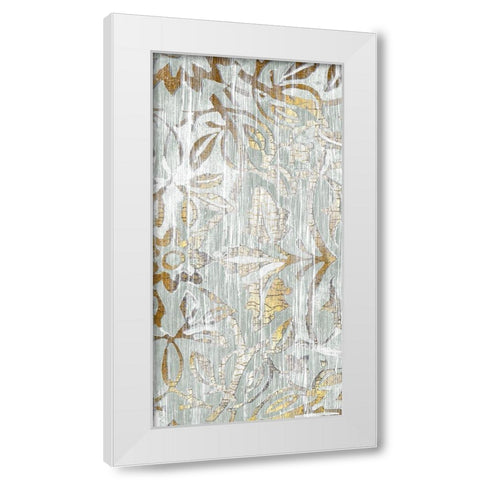 Oro Essence I White Modern Wood Framed Art Print by Vess, June Erica
