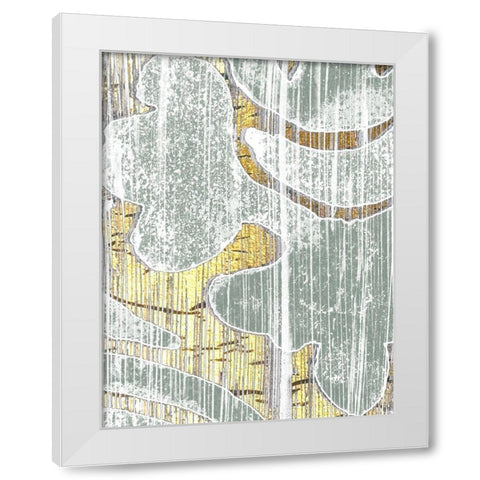 Oro Essence II White Modern Wood Framed Art Print by Vess, June Erica