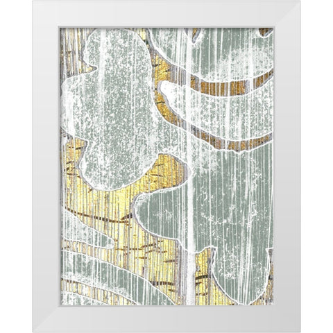 Oro Essence II White Modern Wood Framed Art Print by Vess, June Erica