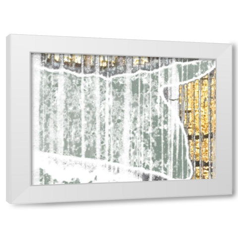 Oro Essence III White Modern Wood Framed Art Print by Vess, June Erica