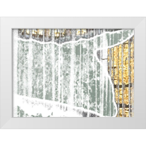 Oro Essence III White Modern Wood Framed Art Print by Vess, June Erica