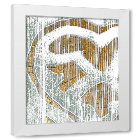 Oro Essence IV White Modern Wood Framed Art Print by Vess, June Erica