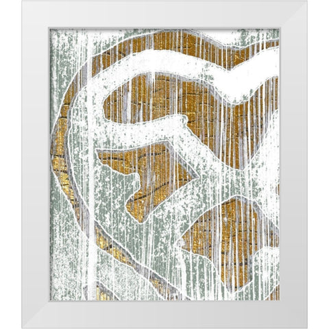 Oro Essence IV White Modern Wood Framed Art Print by Vess, June Erica