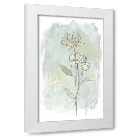 Stone Flower Study II White Modern Wood Framed Art Print by Vess, June Erica