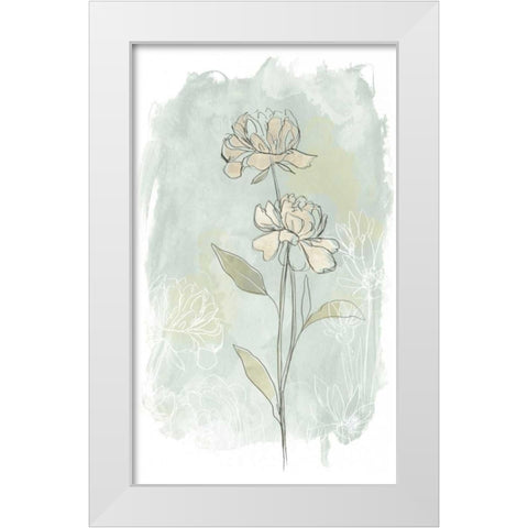 Stone Flower Study II White Modern Wood Framed Art Print by Vess, June Erica