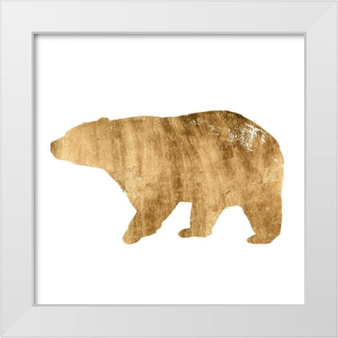 Brushed Gold Animals II White Modern Wood Framed Art Print by Popp, Grace
