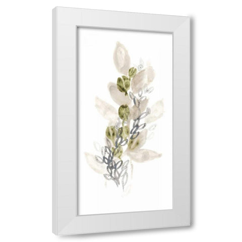 Botanica Whimsy III White Modern Wood Framed Art Print by Vess, June Erica