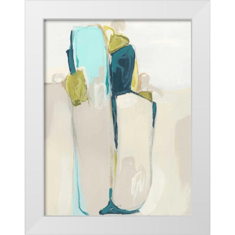 Process Transition II White Modern Wood Framed Art Print by Vess, June Erica