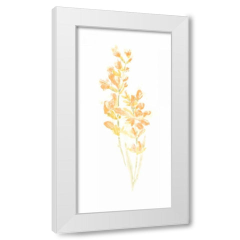 Bouquet Blush I White Modern Wood Framed Art Print by Vess, June Erica