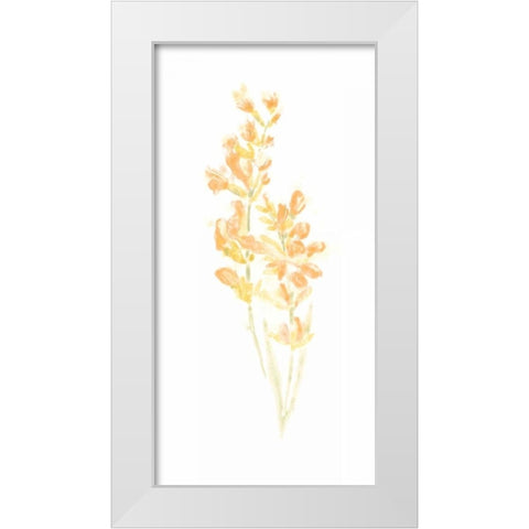Bouquet Blush I White Modern Wood Framed Art Print by Vess, June Erica