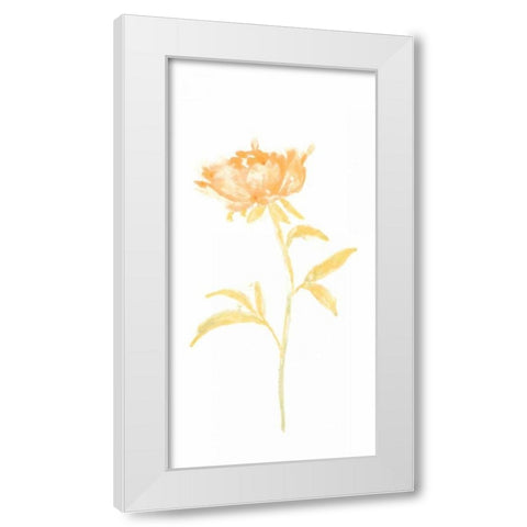 Bouquet Blush II White Modern Wood Framed Art Print by Vess, June Erica