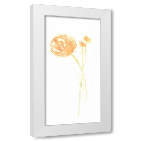 Bouquet Blush IV White Modern Wood Framed Art Print by Vess, June Erica