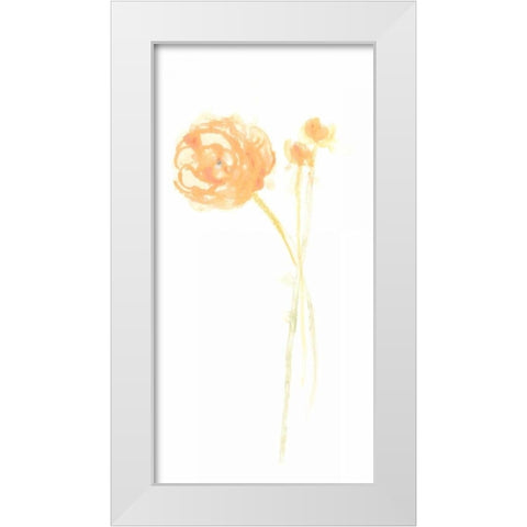 Bouquet Blush IV White Modern Wood Framed Art Print by Vess, June Erica