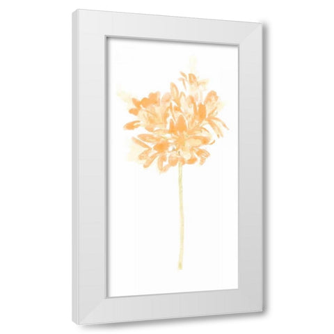 Bouquet Blush VI White Modern Wood Framed Art Print by Vess, June Erica