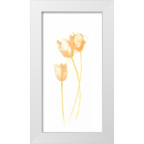 Bouquet Blush VIII White Modern Wood Framed Art Print by Vess, June Erica