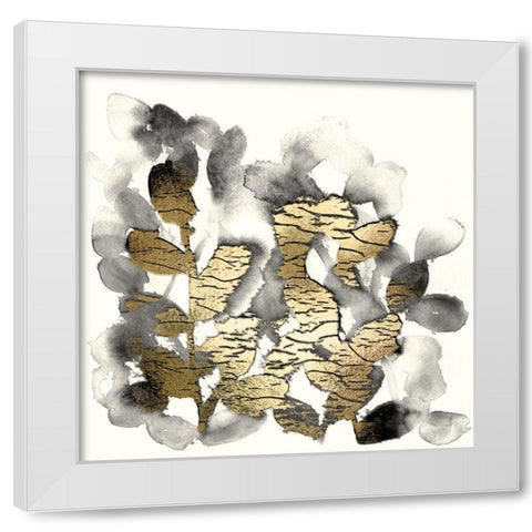 Gilt Garden I White Modern Wood Framed Art Print by Vess, June Erica