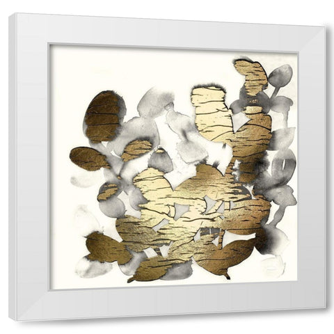 Gilt Garden II White Modern Wood Framed Art Print by Vess, June Erica