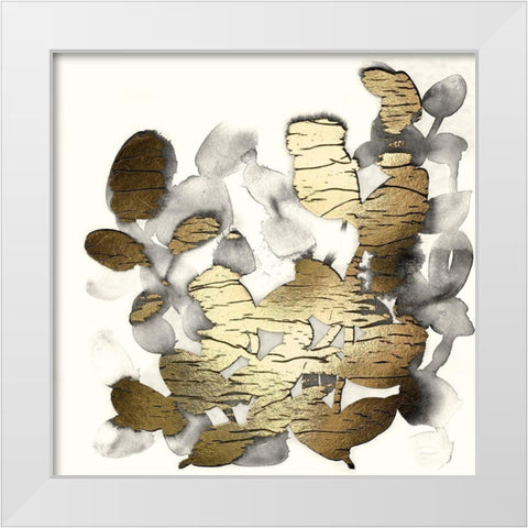Gilt Garden II White Modern Wood Framed Art Print by Vess, June Erica