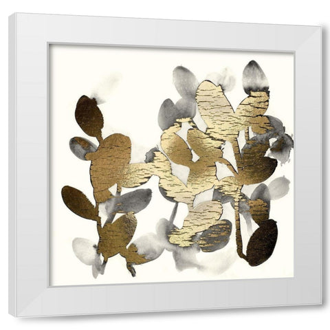 Gilt Garden IV White Modern Wood Framed Art Print by Vess, June Erica