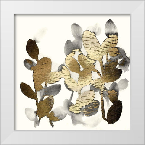 Gilt Garden IV White Modern Wood Framed Art Print by Vess, June Erica