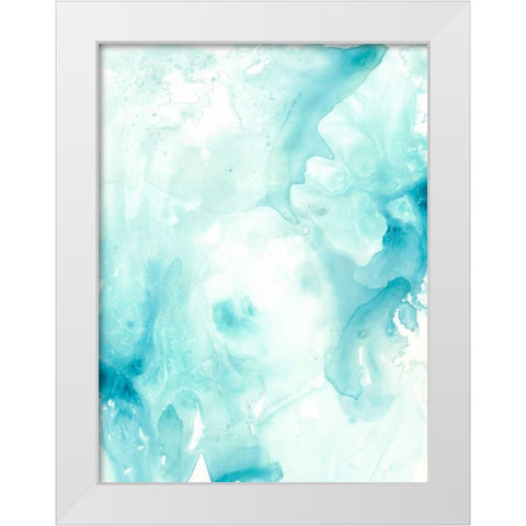 Emulsion I White Modern Wood Framed Art Print by Vess, June Erica