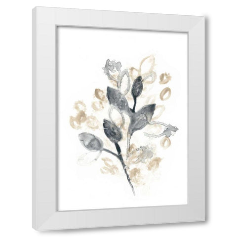 Bronze Bouquet II White Modern Wood Framed Art Print by Vess, June Erica