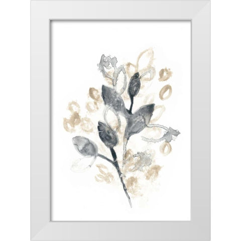 Bronze Bouquet II White Modern Wood Framed Art Print by Vess, June Erica