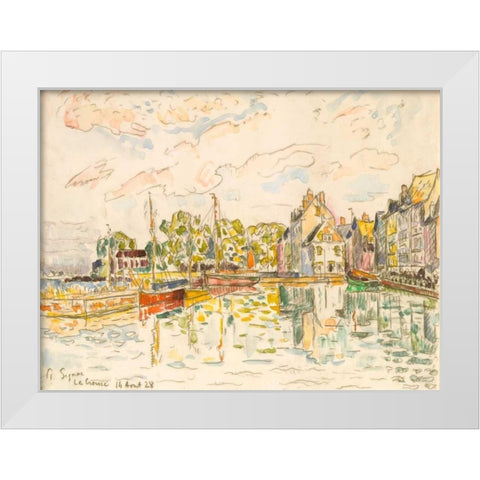 Le Croisic I White Modern Wood Framed Art Print by Signac, Paul