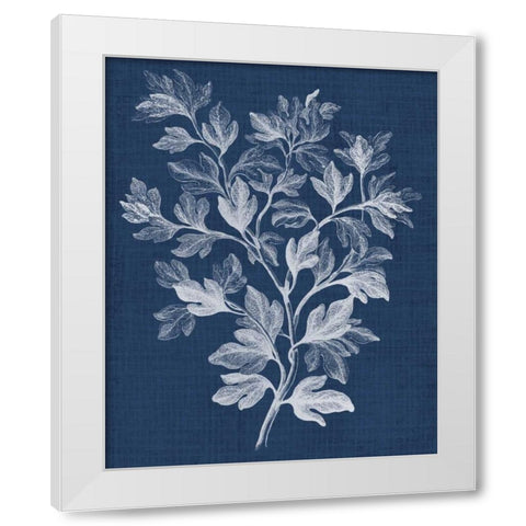 Foliage Chintz I White Modern Wood Framed Art Print by Vision Studio