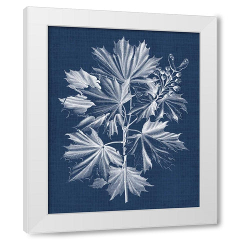 Foliage Chintz V White Modern Wood Framed Art Print by Vision Studio