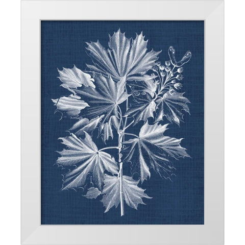 Foliage Chintz V White Modern Wood Framed Art Print by Vision Studio