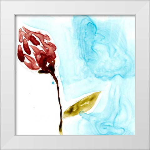 Tropical Display II White Modern Wood Framed Art Print by Goldberger, Jennifer