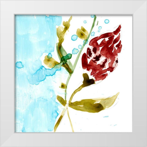 Tropical Display VII White Modern Wood Framed Art Print by Goldberger, Jennifer