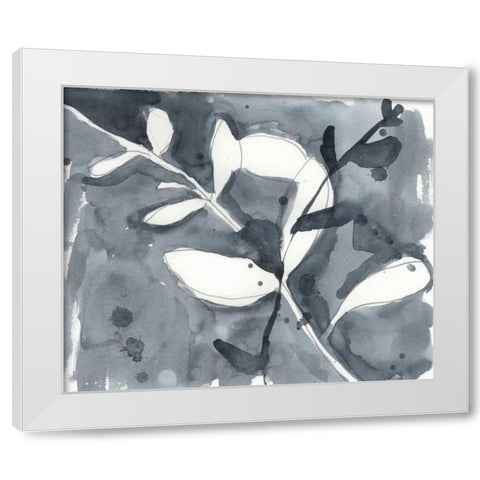 Branch Contours I White Modern Wood Framed Art Print by Goldberger, Jennifer