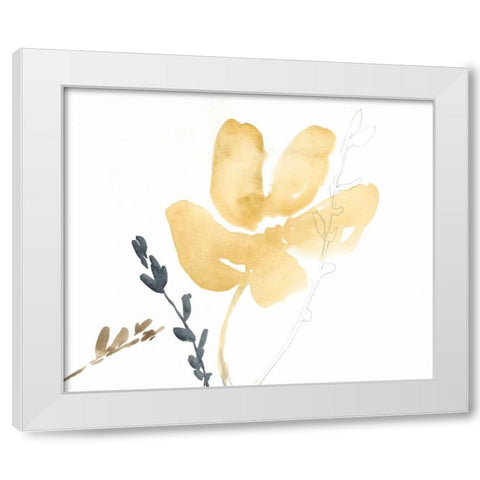 Branch Contours III White Modern Wood Framed Art Print by Goldberger, Jennifer