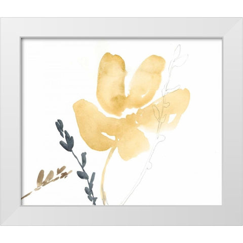 Branch Contours III White Modern Wood Framed Art Print by Goldberger, Jennifer